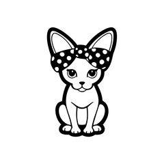 vector illustration of a cat