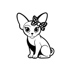 vector illustration of a cat