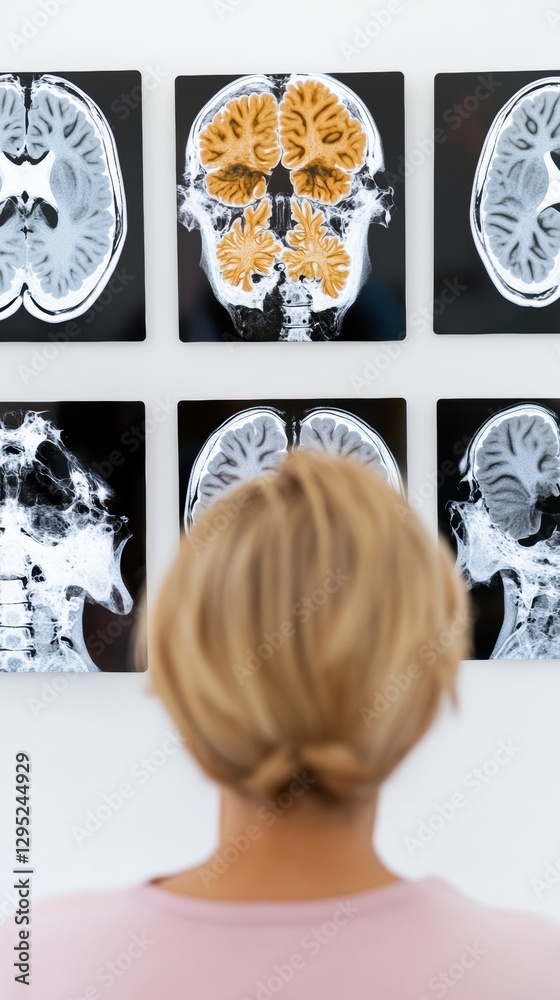 Aufkleber Neurotech Precision AI-Enhanced Medical Visualization for Advanced Healthcare Professionals - Cutting-Edge Diagnostic Imaging and Cognitive Neuroscience Insights