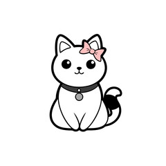 vector illustration of a cat