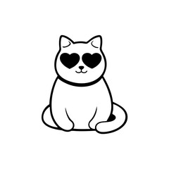 vector illustration of a cat