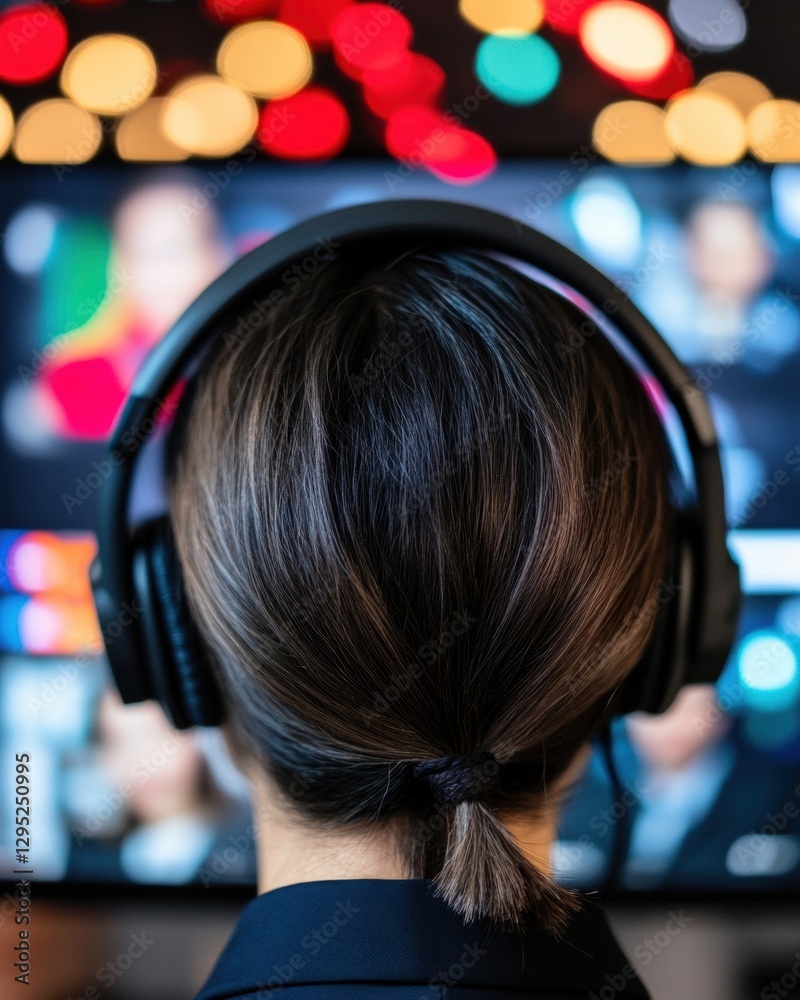 Leinwandbilder hybrid workspace dynamics next-gen virtual collaboration through immersive digital connectivity and 