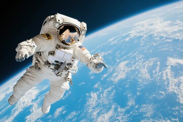 Immersive Space Exploration Next-Gen Astronaut Experience in Ultra-High Def 8K - Cutting-Edge Technological Innovation and Cosmic Discovery