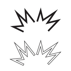 Fototapeta premium line sparkle icon. comic style decorative lines, burst effects, and dynamic radial patterns for enhancing with energetic visual element. Vector illustration. EPS 10/ AI
