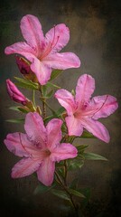 Delicate pink flower blooming vibrantly in a lush green garden under bright natural daylight