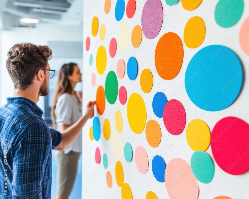 Poster Collaborative Innovation Visualization Dynamic Color-Coded Performance Mapping for Agile Workplace Engagement and Team Productivity Enhancement