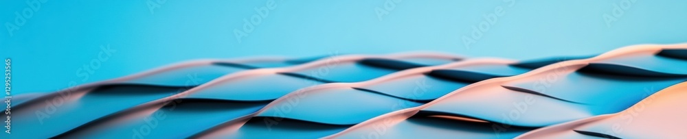 Poster Fluid Dynamics Minimalist Abstract Wave Pattern Exploring Aesthetic Gradient Transitions in Contemporary Digital Design and Visual Communication