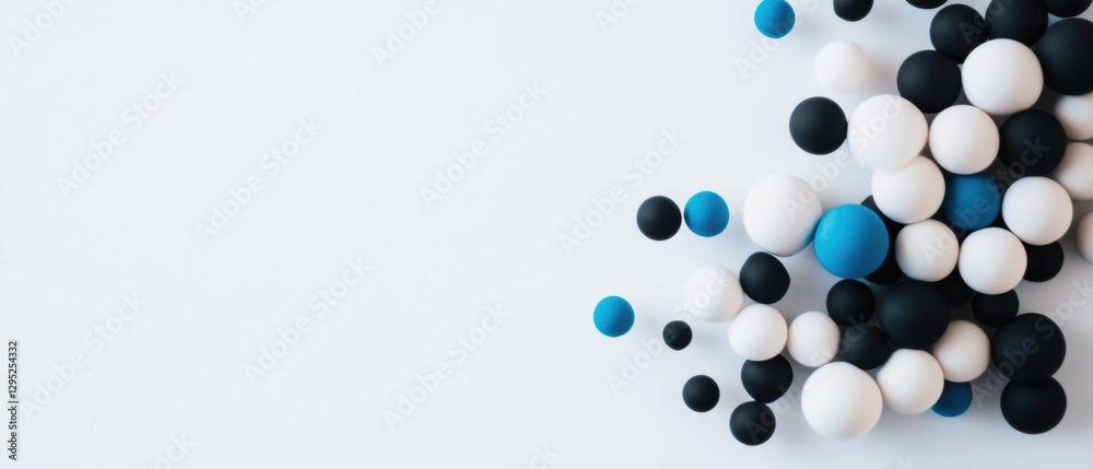 Poster Minimalist Network Visualization AI-Driven Data Connectivity Concept for Digital Transformation in Modern Enterprise Technology Solutions