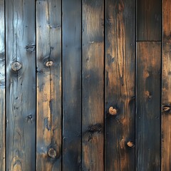 Fototapeta premium Rustic wooden planks with burned effect for authentic vintage texture