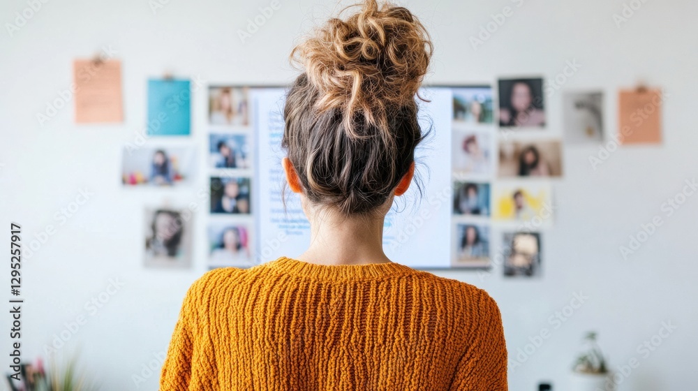 Poster hybrid workspace creativity modern professionals dynamic visual mood board for innovative design str