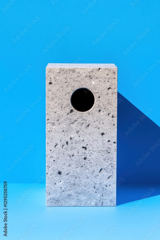 Poster Brutalist Concrete Minimalism Textural Urban Design Element with Geometric Precision - Architectural Styling for Contemporary Creative Spaces