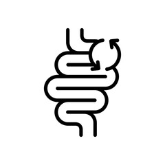Colon cleansing icon vector design in trendy style