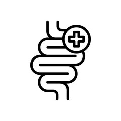 gut health icon vector design in trendy style