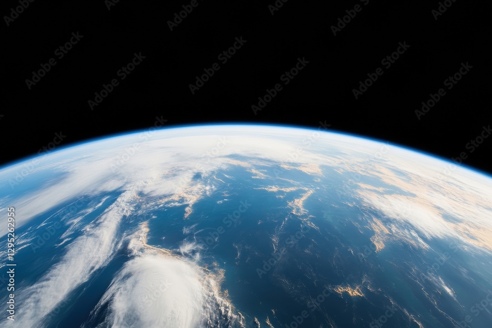 Aufkleber minimalist satellite imagery earths surface in high-resolution modern global networks and strategic 