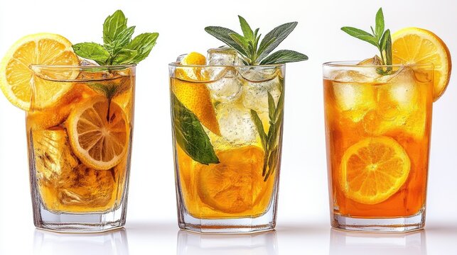 frozen lemonade isolated on transparent background catoon style