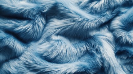 Soft blue fur texture with flowing patterns.