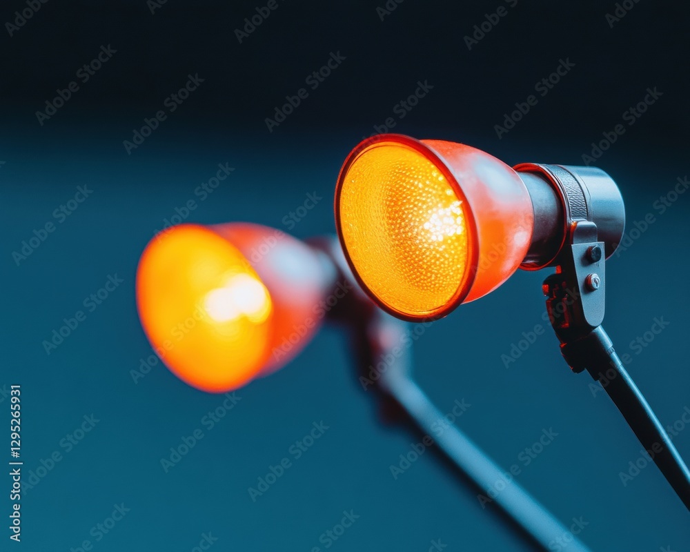 Poster Neon Glow Lighting Industrial Studio Fixtures with Vibrant Hues and Adjustable Angles Cutting-edge Event Solutions and Digital Marketing Dynamics