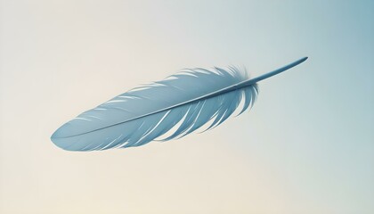 Obraz premium feather, blue, delicate, soft, texture, light, floating, nature, graceful, elegant, airy, gentle, minimal, serene, peaceful, dreamy, artistic, abstract, pattern, smooth, detailed, ethereal, pastel, 