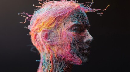 Abstract Profile of a Person