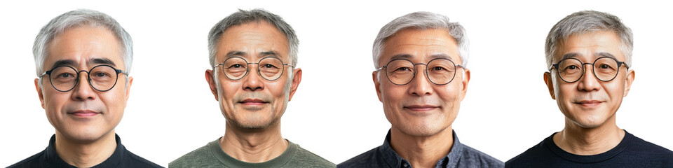 Fototapeta premium Smiling Elderly Asian Business Executive in Casual Attire Portrait of Senior Corporate Professional Middle Aged Businessman or CEO Headshot