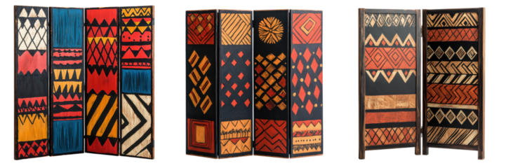 Vibrant and bold tribal patterns ethnic geometric designs and intricate handcrafted decorative elements from various indigenous cultures and traditional textiles