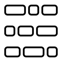 Menu Vector Line Icon Design