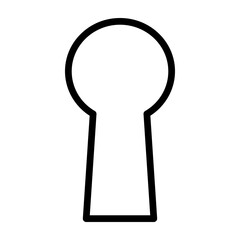 Lock Vector Line Icon Design