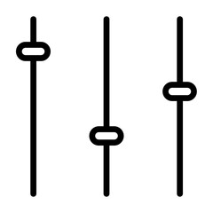 Options Vector Line Icon Design