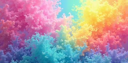 Obraz premium Bright pastel colors blending in abstract rainbow pattern, colors, rainbow