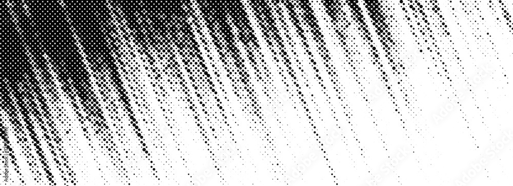 Poster grunge halftone scratch line background. fading grit noise texture. dotted pop art sand wallpaper. r