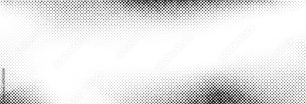 Poster dotted halftone texture background. black and white pop art gradient overlay. weathered pixelated co
