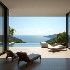 Naklejka premium Stylish meeting rooms and lounges