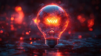 Simple creative innovation concept: lightbulb with gear wheels in one single line drawing for logo, emblem, web banner, and presentation – minimal vector illustration