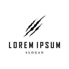 black silhouette design logo wolf wild animal simple illustration template