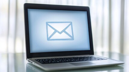 Executive departures with a farewell email on a laptop screen. Featuring leadership transition and career change