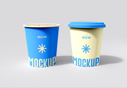 Take Away Paper Coffee Cup Mockup Template
