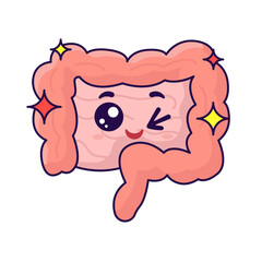 cute intestine organ
