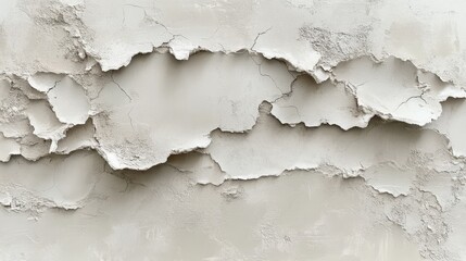 Obraz premium Abstract Textured Wall with Cracked and Peeling Paint - Grey and White Background