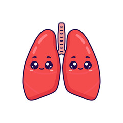 cute lungs organ
