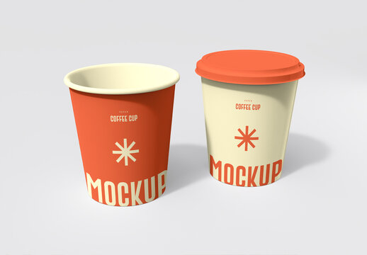 Paper Take Away Coffee Cup Mockup