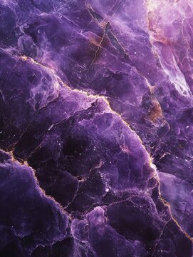 Stunning closeup of beautiful purple amethyst gemstone with intricate patterns and textures, perfect for backgrounds