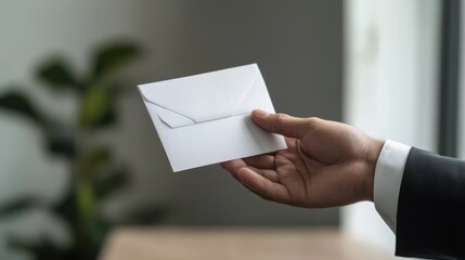 Executive departures with a leader leaving a handwritten resignation letter. Featuring farewell and closure