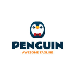 Penguin Simple Mascot Logo