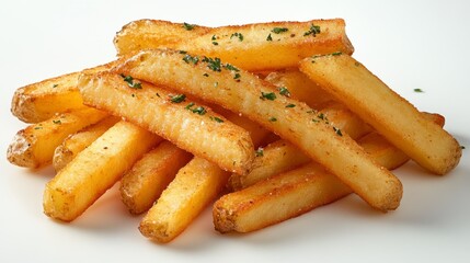 Golden French Fries: A Delicious Pile of Crispy Potato Fries