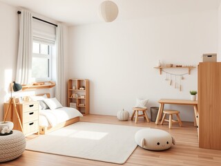 Cozy Contemporary Bedroom Featuring Comfortable Bed Stylish Desk and Chair in a Warm Inviting Atmosphere