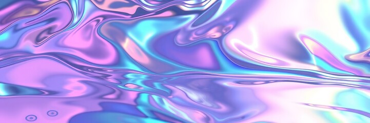 Vibrant Swirls of Blue and Pink Liquid Creating a Colorful Abstract Composition with Fluid Motion
