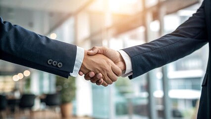 Business handshake, agreement, partnership