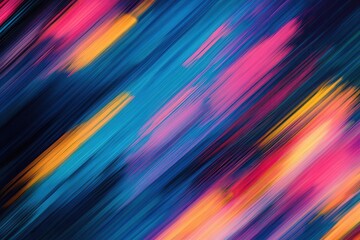 Obraz premium Abstract diagonal streaks, vibrant colors, dark background, design element