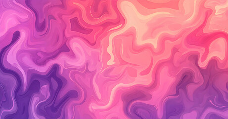 Abstract Fluid Art, Harmonious Blend of Pink, Purple, and Beige in a Mesmerizing Swirling Pattern with Textured Depth and Artistic Impression