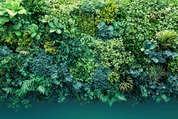 Stunning Green Wall Decor with Lush Foliage